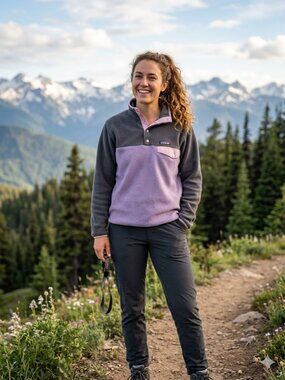 Patagonia Lightweight Synchilla Snap-T Fleece Pullover Smoky Violet Feather Grey
